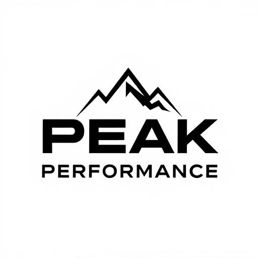 A complete rebrand and redesign for the logo of 'Peak Performance Fitness,' a gym in downtown LA.